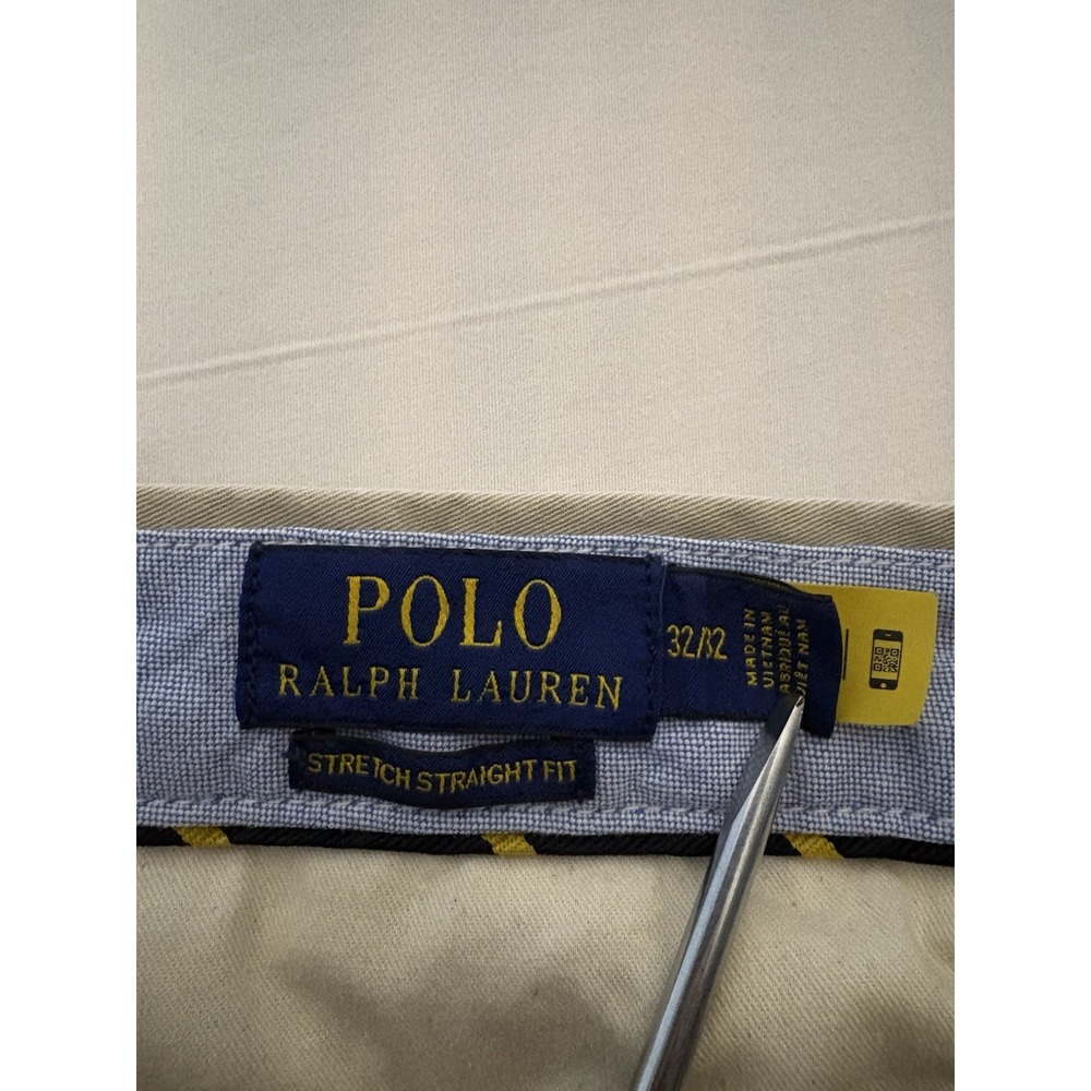 Polo Ralph Lauren Chino Pants Men's Size 38x30 Beige Straight Stretch Fit - Picture 6 of 11